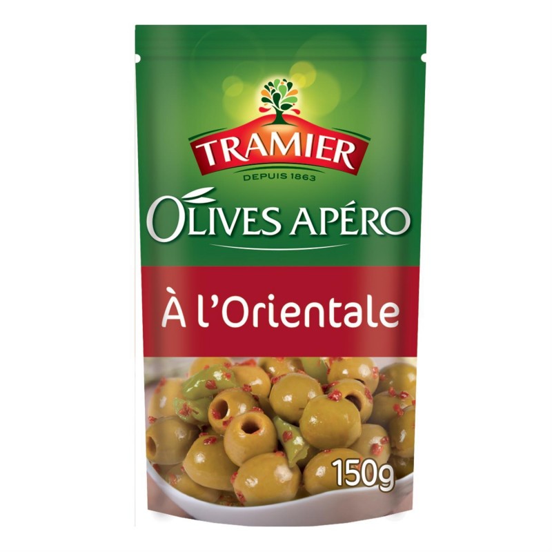 TRAMIER Olives Apéro À L'Orientale Sachet 150G - Marché Du Coin
