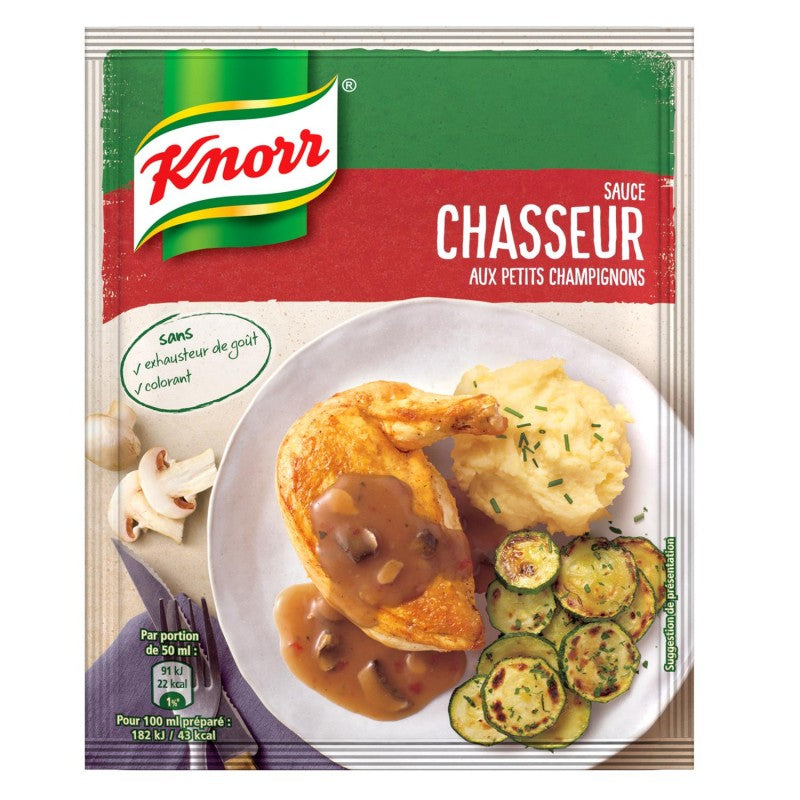 KNORR Sauce Chasseur Aux Petits Champignons Déshydratée 23G - Marché Du Coin