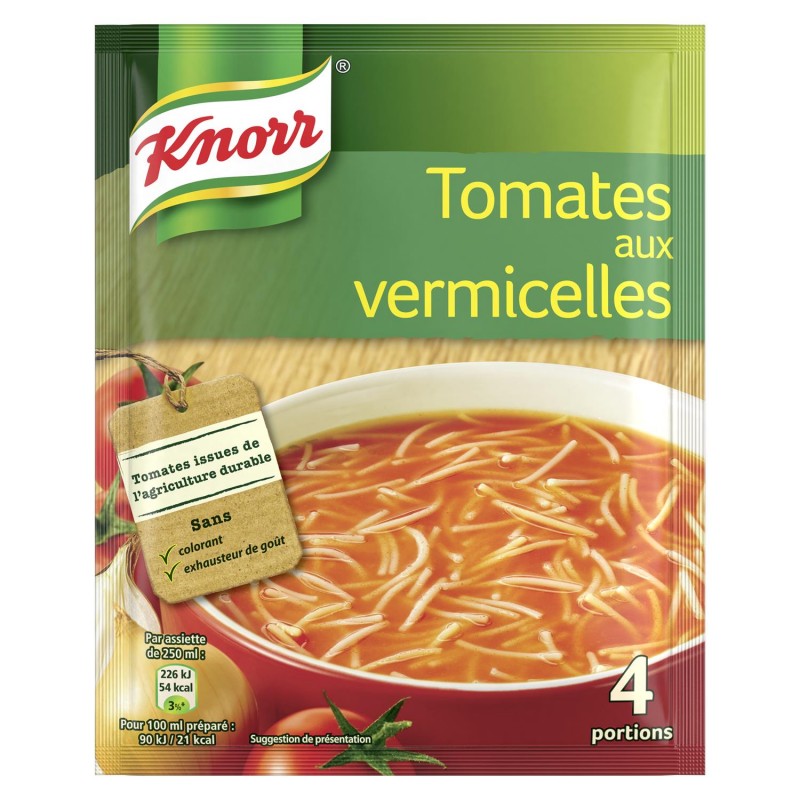 KNORR Potage De Tomates Aux Vermicelles 67 G - Marché Du Coin