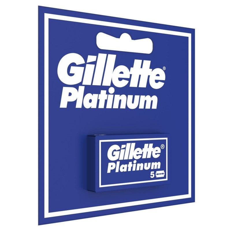 GILLETTE Double Edge Platinum Lame De Rasoir De Sûreté Par 5 - Marché Du Coin