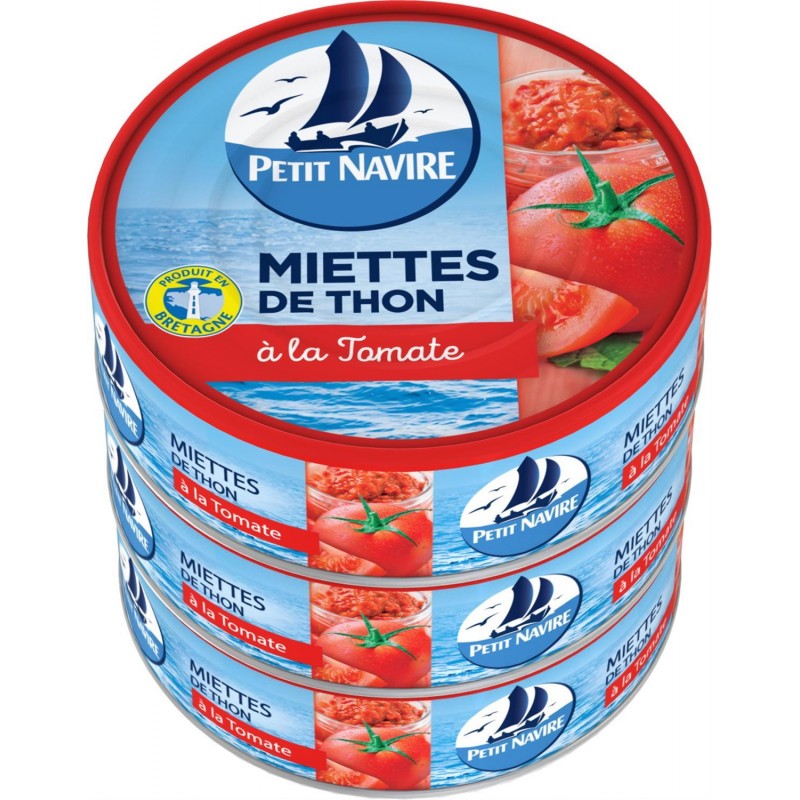 PETIT NAVIRE Miettes De Thon À La Tomate 80G - Marché Du Coin