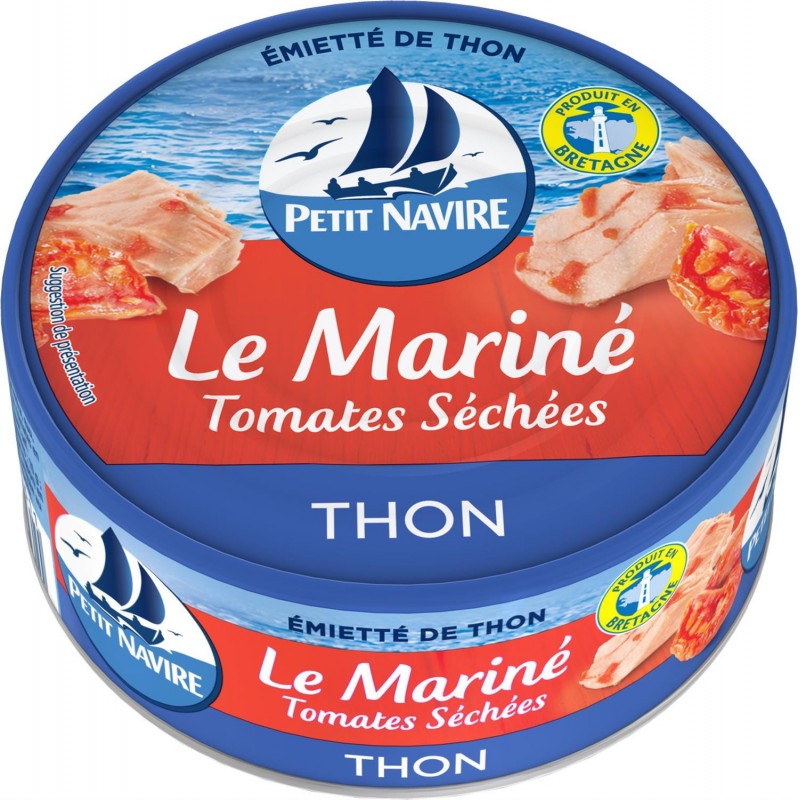 PETIT NAVIRE Thon Mariné Aux Tomates Séchées 110G - Marché Du Coin