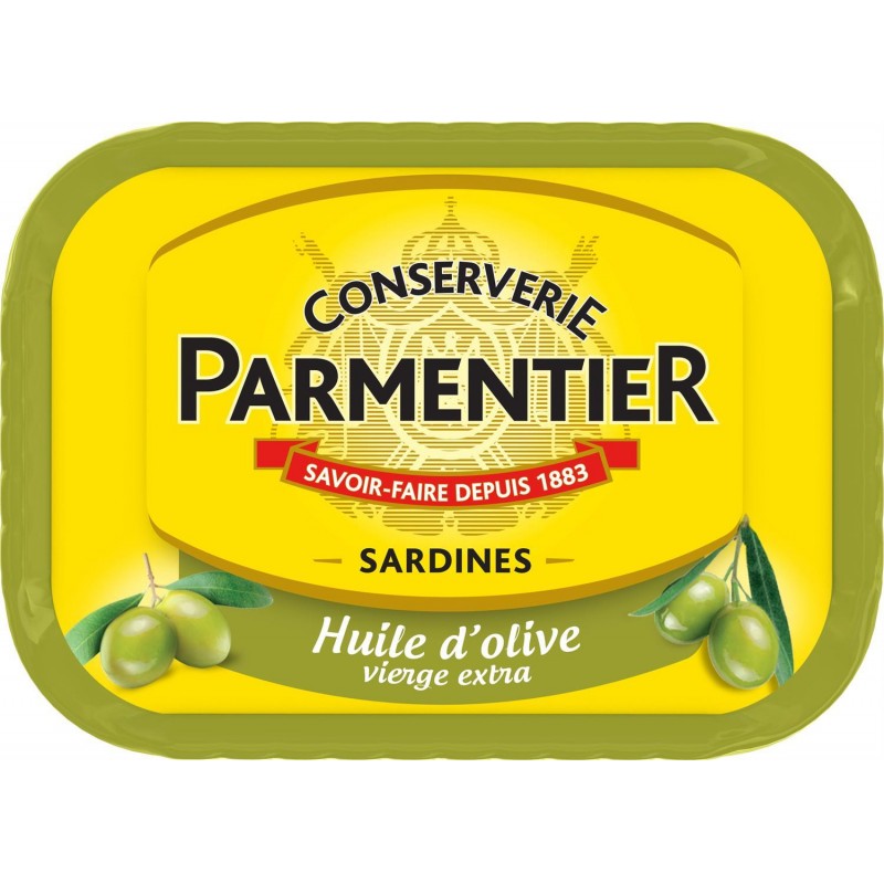 PARMENTIER Sardines Huile Olive 135G - Marché Du Coin