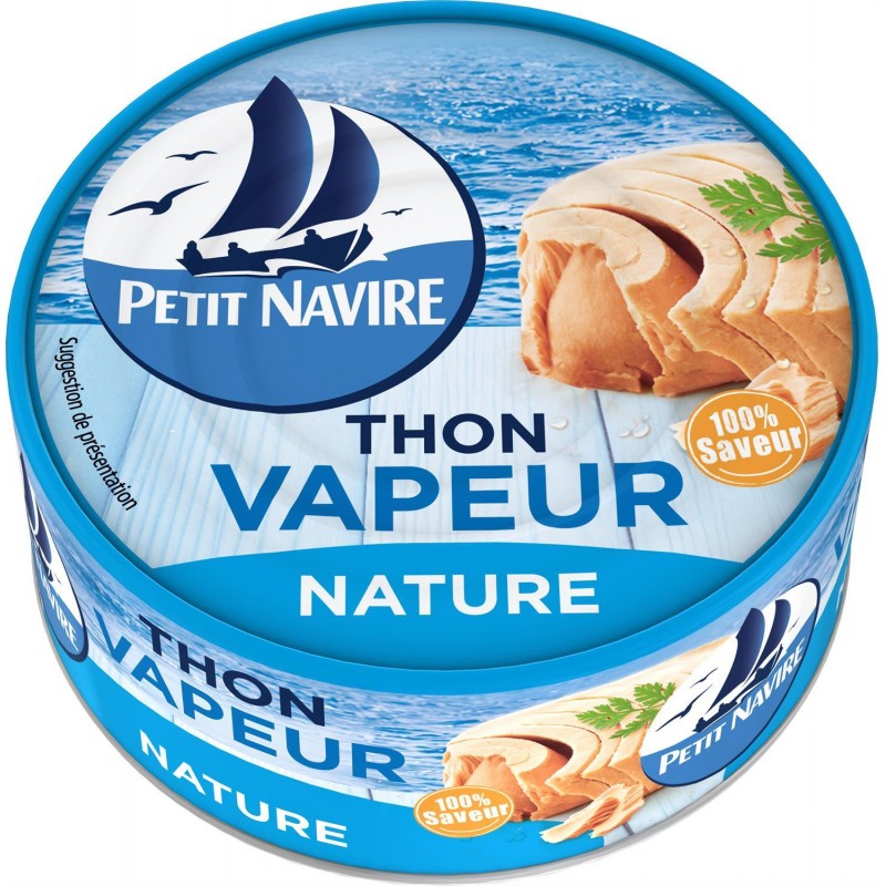 PETIT NAVIRE Thon Vapeur Nature 130G - Marché Du Coin