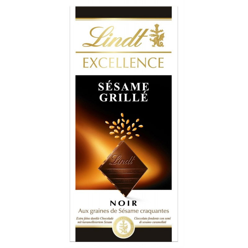 LINDT Excellence Noir Sésame Grillée 100G - Marché Du Coin