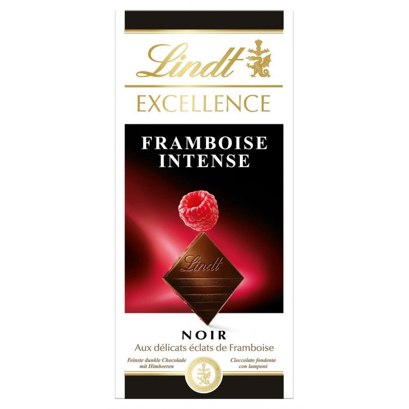 LINDT Excellence Noir Framboise Intense 100G - Marché Du Coin