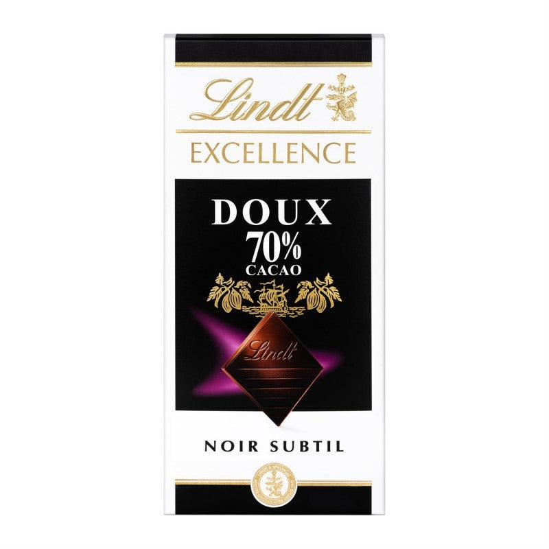 LINDT Excellence Noir Doux 70% De Cacao 100G - Marché Du Coin