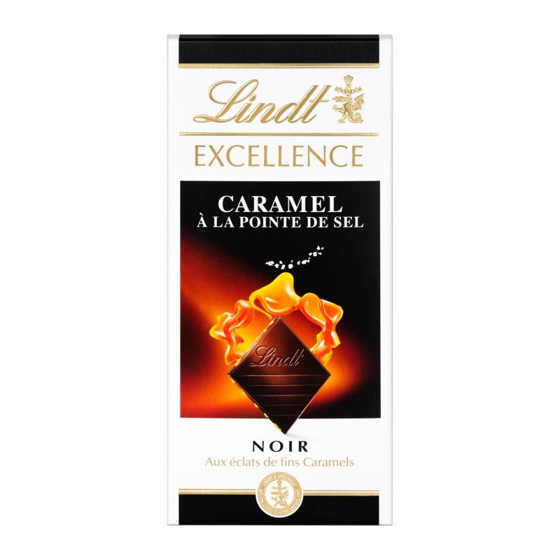 LINDT Excellence Noir Caramel Fleur De Sel 100G - Marché Du Coin