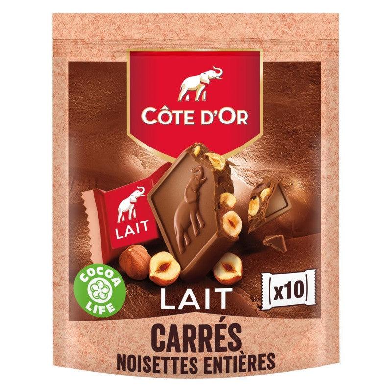 CÔTE D'OR Carrés Lait Noisettes 10X20G - Marché Du Coin