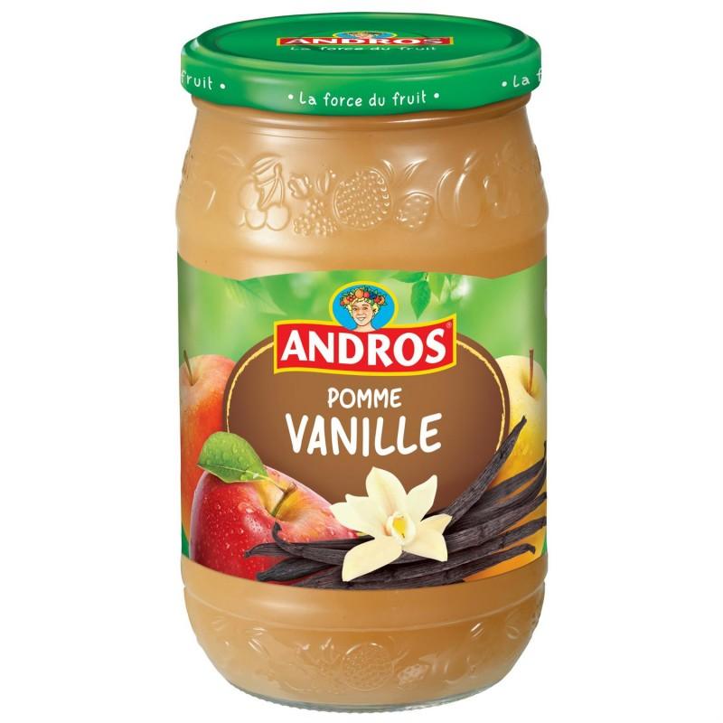 ANDROS Bocal Pomme Vanille 750G - Marché Du Coin