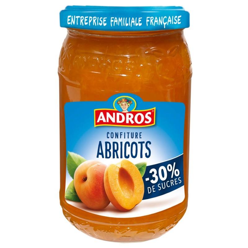 ANDROS Allégée Confiture D'Abricots 350G - Marché Du Coin
