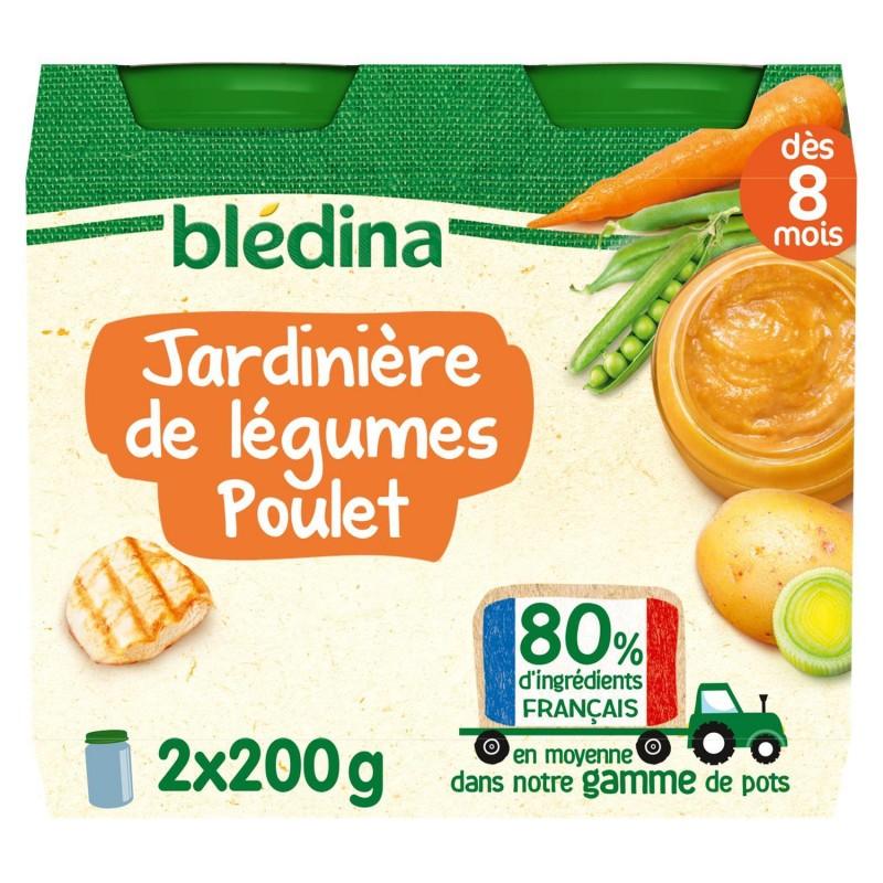 BLÉDINA Pots Jardinière De Légumes Poulet 2X200G - Marché Du Coin