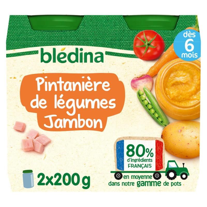 BLÉDINA Pots Printanière De Légumes Jambon 2X200G - Marché Du Coin