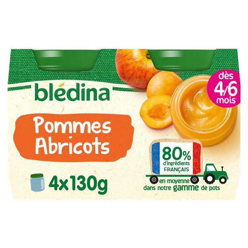 BLÉDINA Pots Pommes Abricots 4X130G - Marché Du Coin