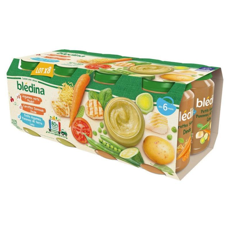 BLÉDINA Pots Légumes / Féculents / Poisson / Viandes 8X200G - Marché Du Coin