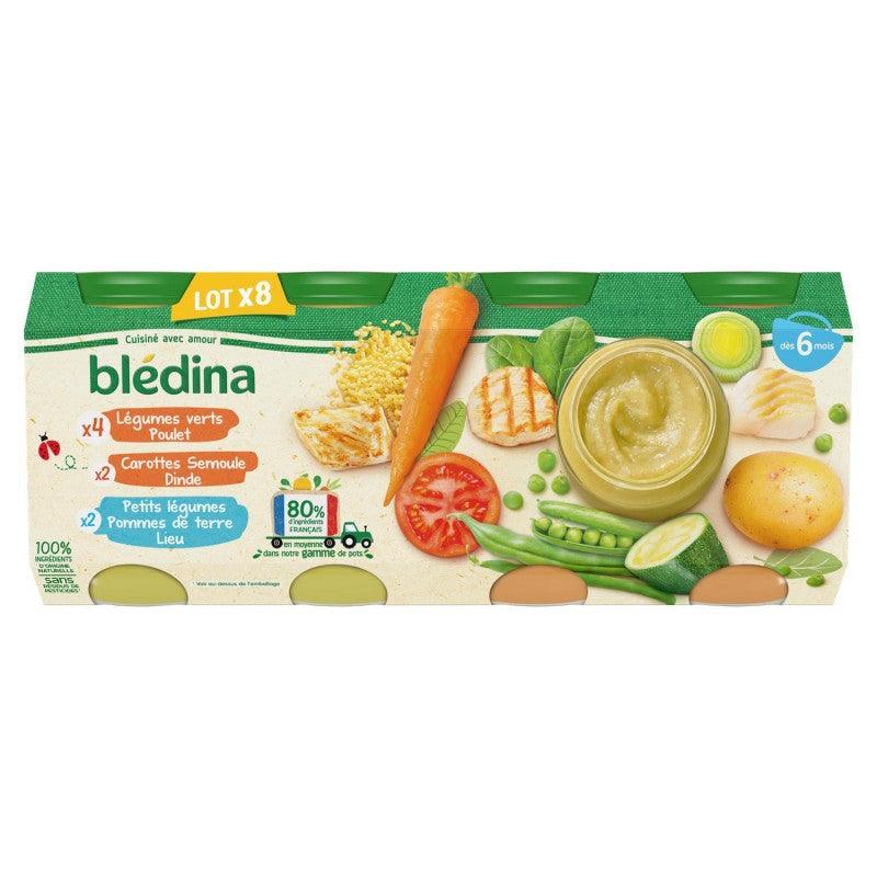 BLÉDINA Pots Légumes / Féculents / Poisson / Viandes 8X200G - Marché Du Coin