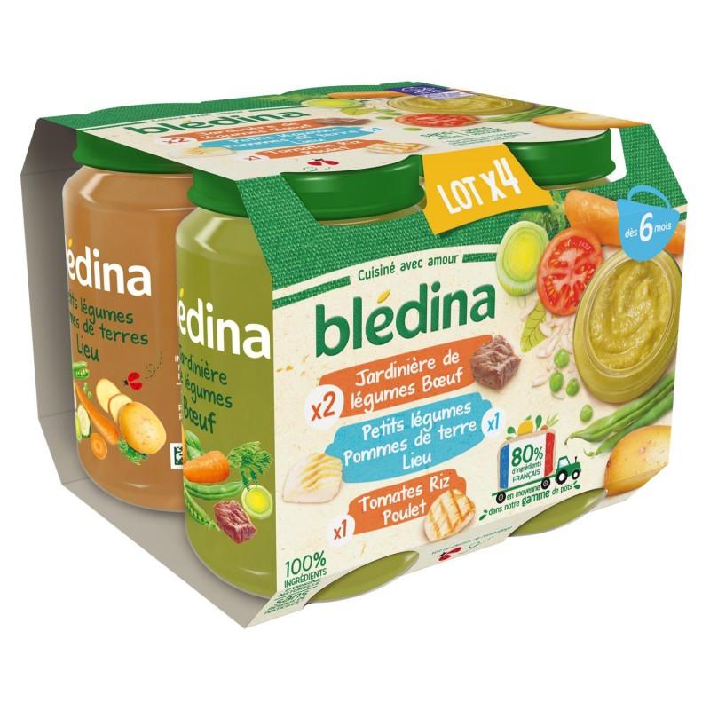 BLÉDINA Blédina Pots Légumes / Féculants / Viande / Poisson 4X200G - Marché Du Coin