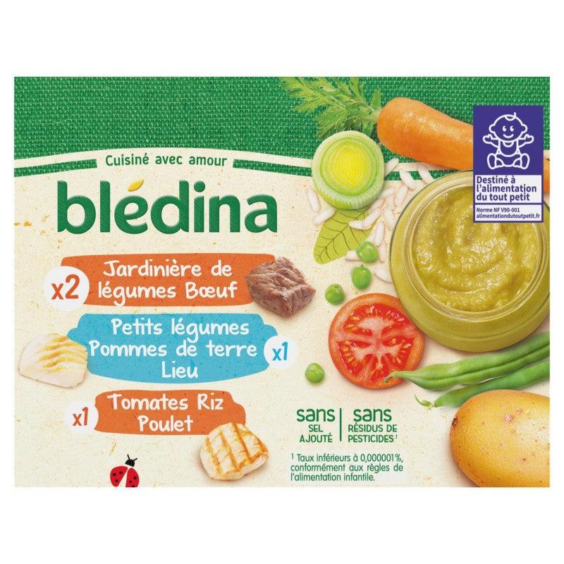 BLÉDINA Blédina Pots Légumes / Féculants / Viande / Poisson 4X200G - Marché Du Coin