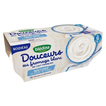 BLEDINA - DESSERT MINI LACTE FRAISE [6x55G] - DES 6 MOIS 