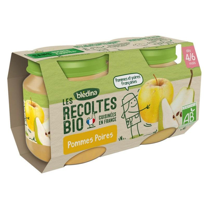 BLÉDINA Blédina Les Récoltes Bio Pommes Poires Dès 4/6 Mois 2X130G - Marché Du Coin