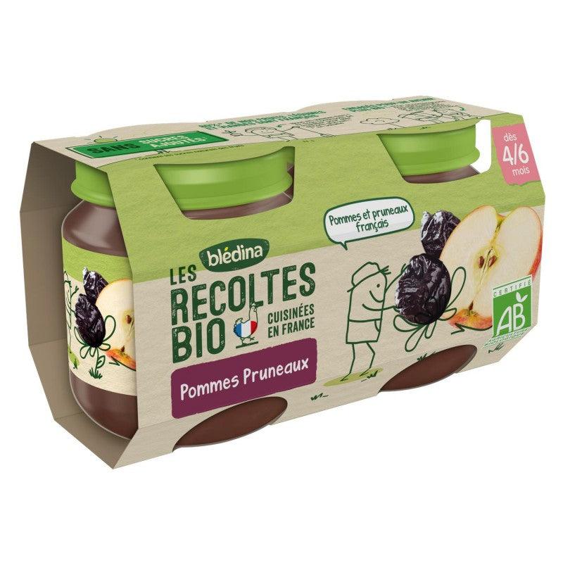 BLÉDINA Les Récoltes Bio Pommes Pruneaux Dès 4/6 Mois 2X130G - Marché Du Coin
