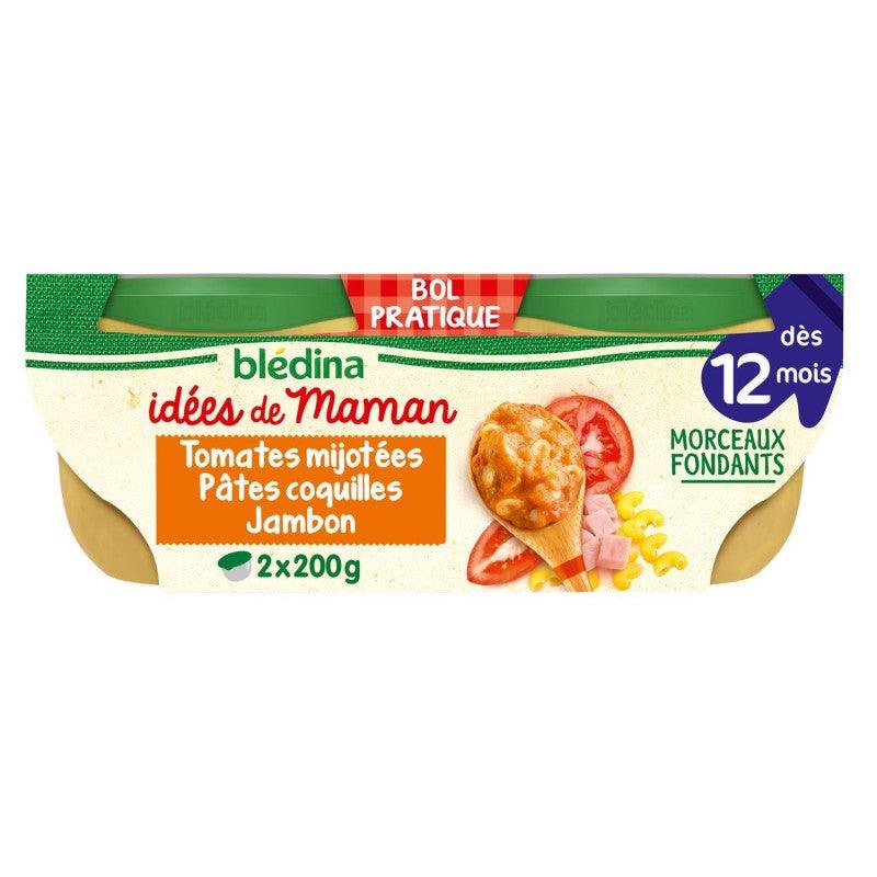 BLÉDINA Blédina Les Idées De Maman X 2 Bols 200 G Tomates Pates Coquille Jambon Dès 12 Mois - Marché Du Coin