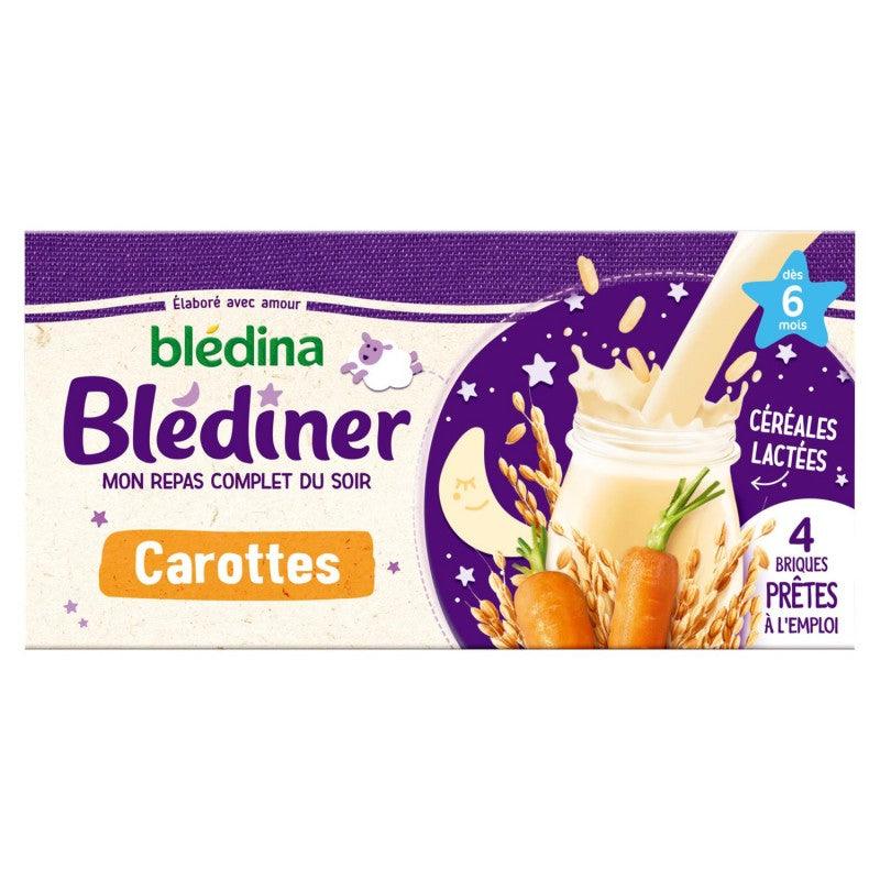 BLÉDINA Blediner Briques 4X250Ml Legumes Carottes Des 6 Mois - Marché Du Coin