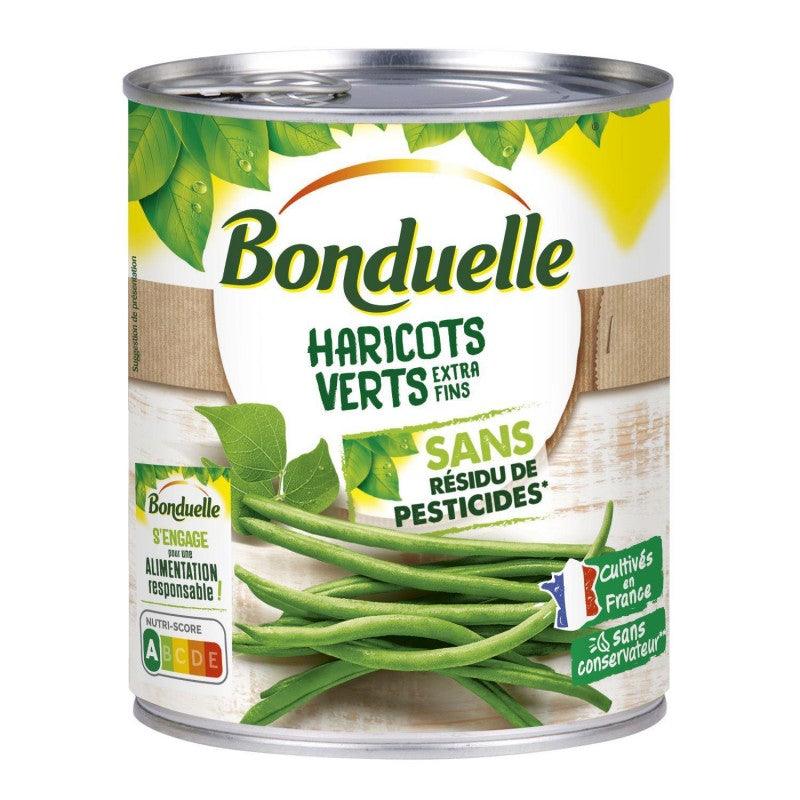 BONDUELLE Haricots Verts Extra Fin Sans Résidu De Pesticides 4/4 440G - Marché Du Coin