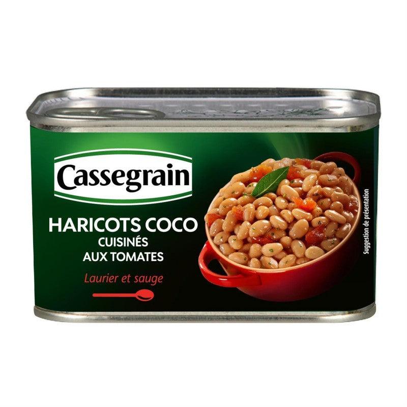 CASSEGRAIN Haricots Coco Cuisinés Aux Tomates 1/2 435G - Marché Du Coin