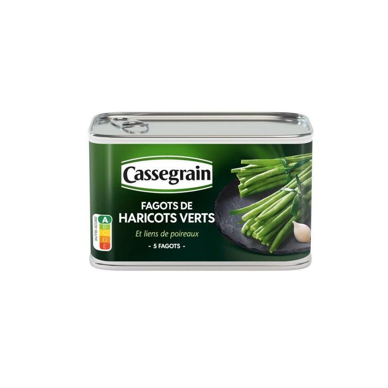 CASSEGRAIN Fagots De Haricots Verts Extra Fins Et Son Lien De Poireau 220G - Marché Du Coin