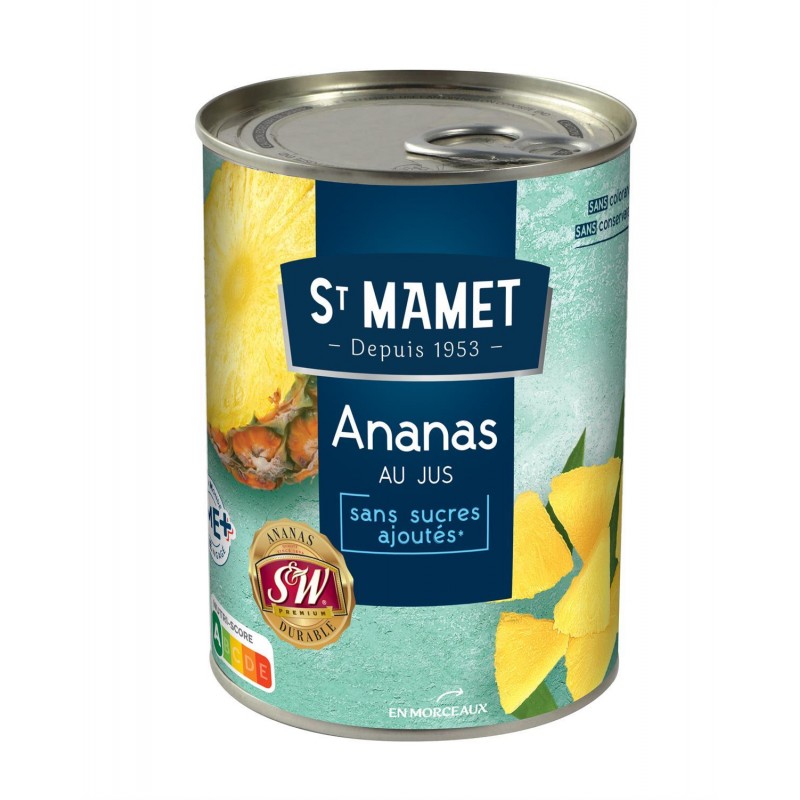 ST MAMET Ananas Morceaux 3/4 570G - Marché Du Coin