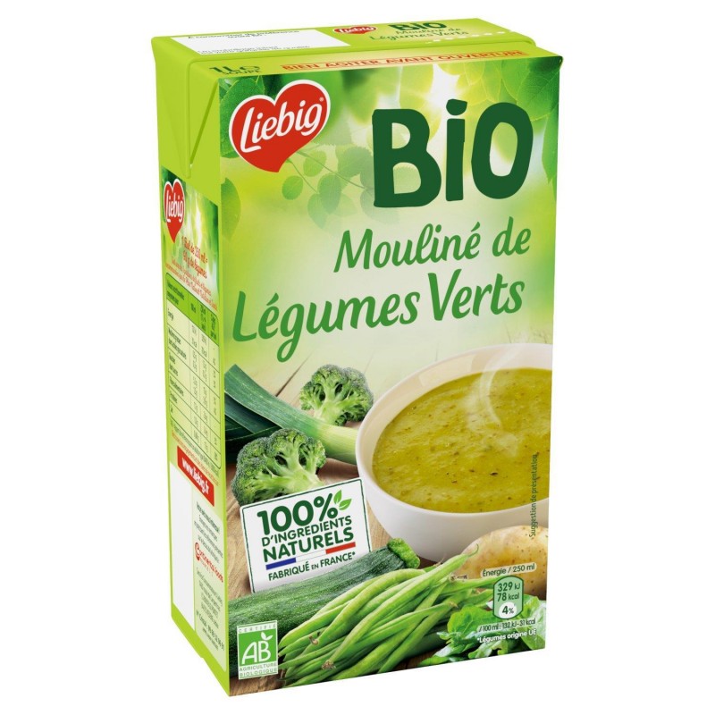 LIEBIG Bio Mouliné De Légumes Verts 1L - Marché Du Coin