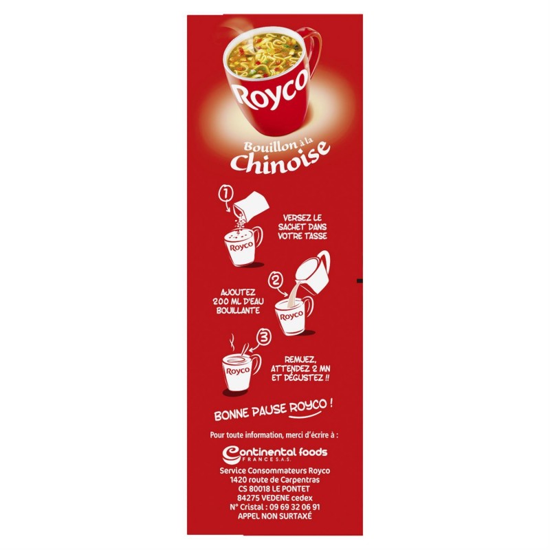 ROYCO Minute Soup Bouillon À La Chinoise 47G - Marché Du Coin