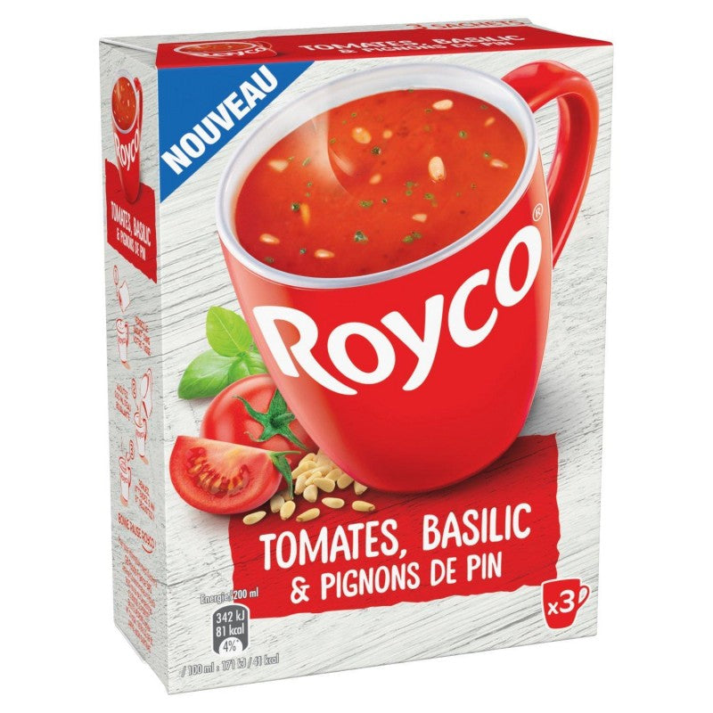 ROYCO Soupe Tomates, Basilic & Pignons De Pin 3X18G - Marché Du Coin
