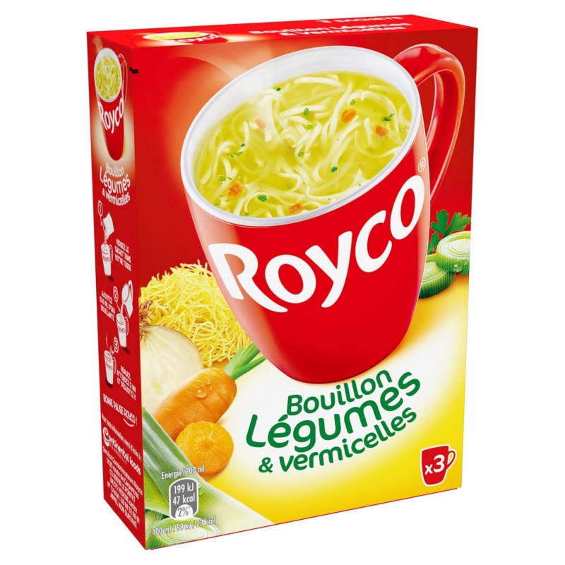 ROYCO Minute Soup Bouillon De Légumes Et Vermicelles 60G - Marché Du Coin