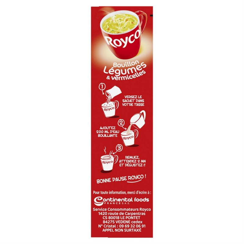 ROYCO Minute Soup Bouillon De Légumes Et Vermicelles 60G - Marché Du Coin