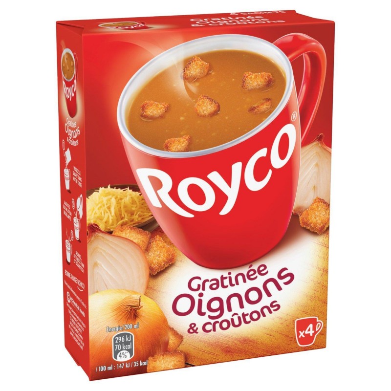 ROYCO Minute Soup Gratinée Oignon Et Croûtons 60G - Marché Du Coin
