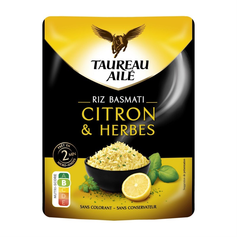TAUREAU AILÉ Taureau Ailé Basmati Citron 2' 250G - Marché Du Coin