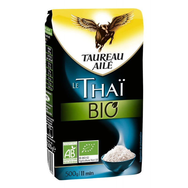 TAUREAU AILÉ Riz Thai Bio 500G - Marché Du Coin