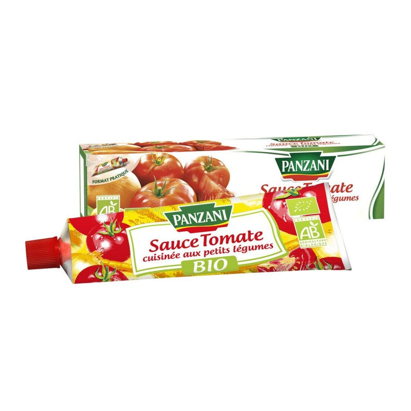 PANZANI Tube Tomates Cuisinées Aux Petits Légumes Bio 180G - Marché Du Coin