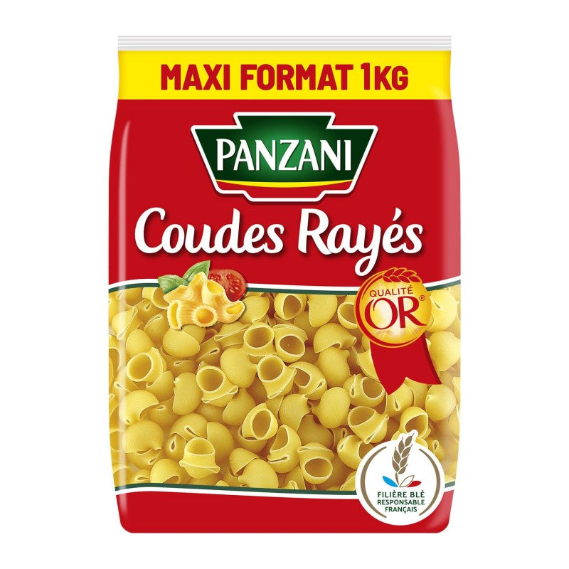 PANZANI Pâtes Coudes Rayes 1Kg - Marché Du Coin