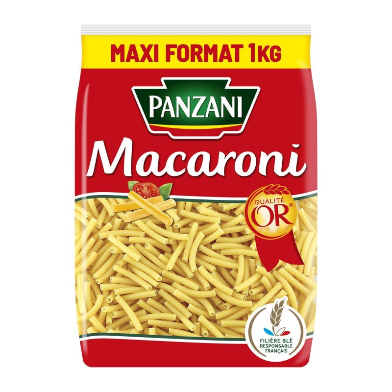 PANZANI Pates Macaroni 1Kg - Marché Du Coin