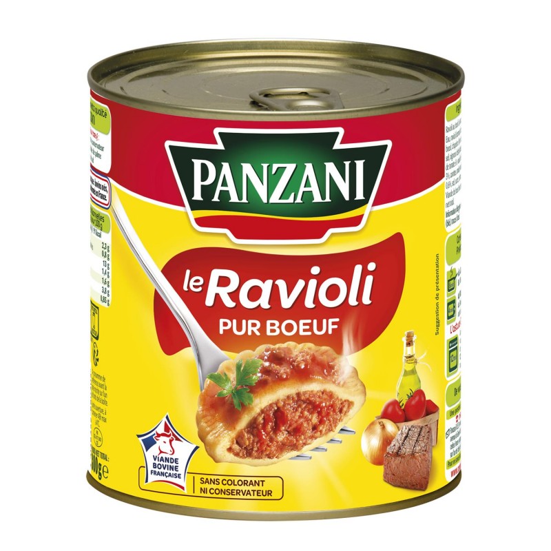 PANZANI Ravioli Pur Boeuf Francais - Plat Cuisiné 800G - Marché Du Coin