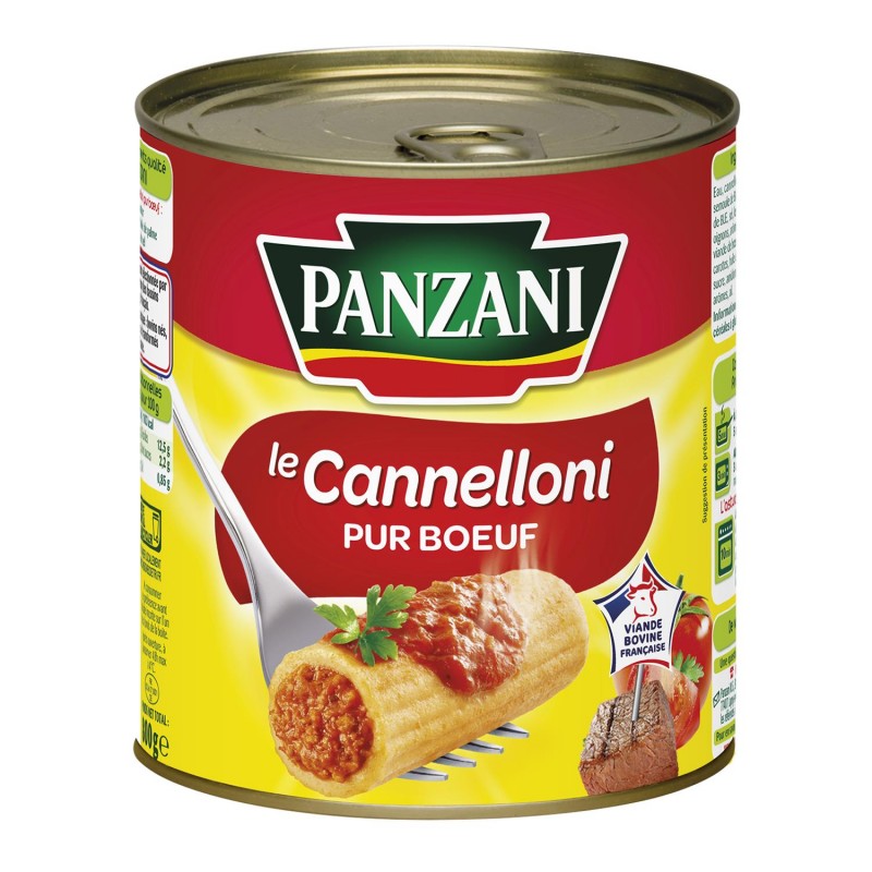 PANZANI Canneloni Pur Boeuf 800G - Marché Du Coin