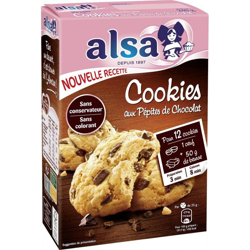 ALSA Preparation Cookies Pepites Chocolat 240G - Marché Du Coin