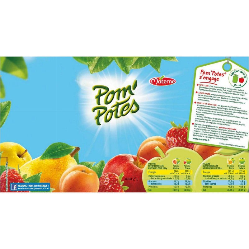 POM'POTES Compotes Multivariétés 1080G - Marché Du Coin