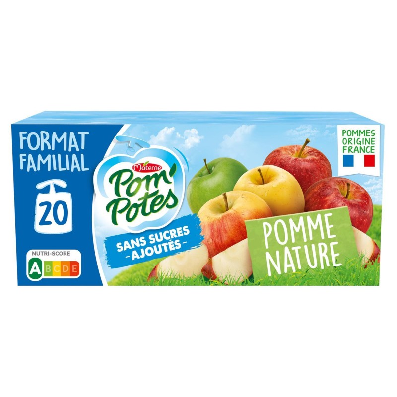 POM'POTES Sans Sucres Ajoutés Pomme Nature 1800G - Marché Du Coin