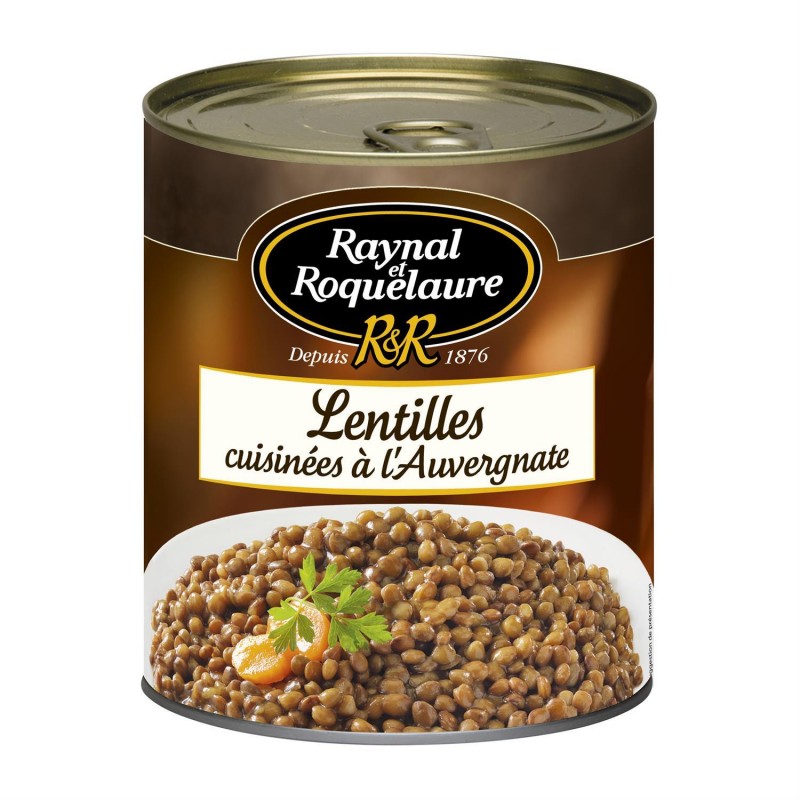 RAYNAL ET ROQUELAURE Lentilles Cuisinées À L'Auvergnate - La Boite De 820G - Marché Du Coin