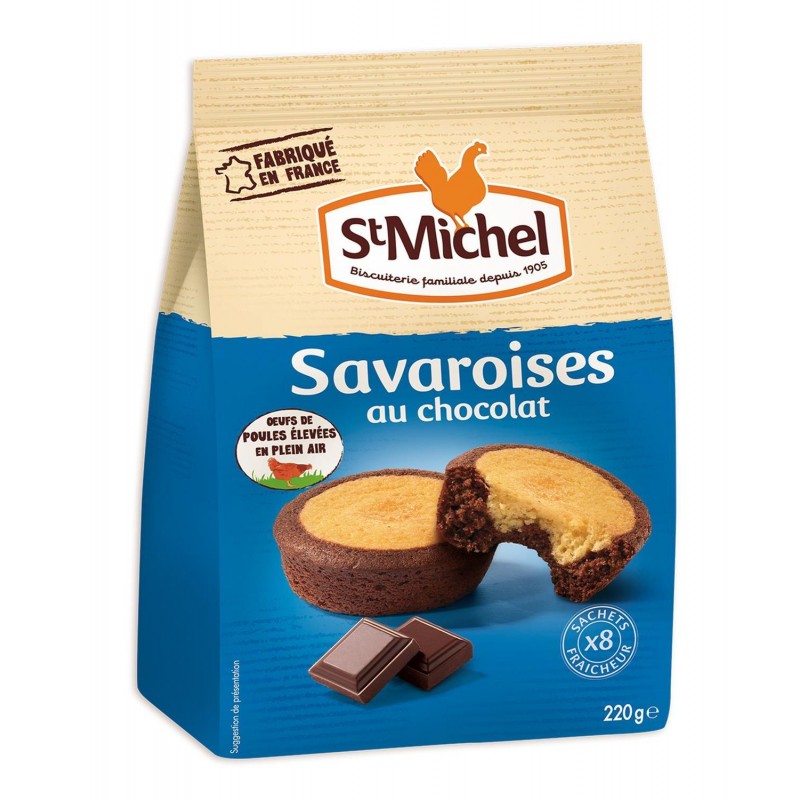 ST MICHEL Savaroises Chocolat 220G - Marché Du Coin