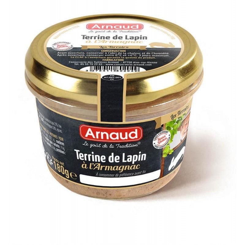 ARNAUD Terrine De Lapin À L'Armagnac 180G - Marché Du Coin